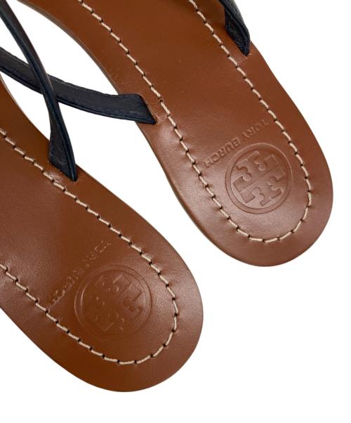 TORY BURCH（トリーバーチ）TORY BURCH (トリーバーチ) TERRA THONG VEG LEATHER ブラウン サイズ:25の古着・服飾アイテム