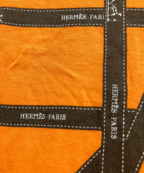 HERMES（エルメス）HERMES (エルメス) リボン柄半袖Tシャツ イエロー サイズ:Sの古着・服飾アイテム