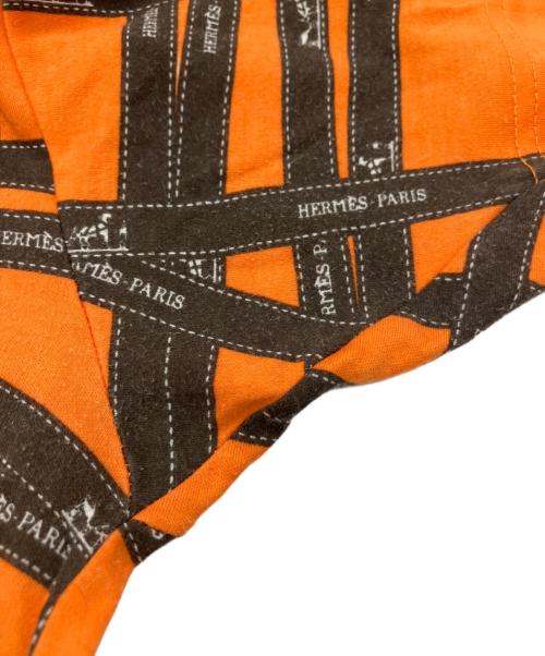 HERMES（エルメス）HERMES (エルメス) リボン柄半袖Tシャツ イエロー サイズ:Sの古着・服飾アイテム