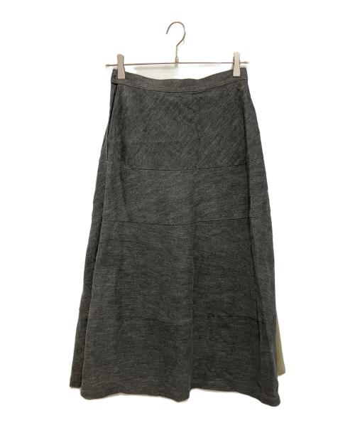 tricot COMME des GARCONS（トリココムデギャルソン）tricot COMME des GARCONS (トリココムデギャルソン) デニム切替ロングスカート グレー サイズ:Mの古着・服飾アイテム