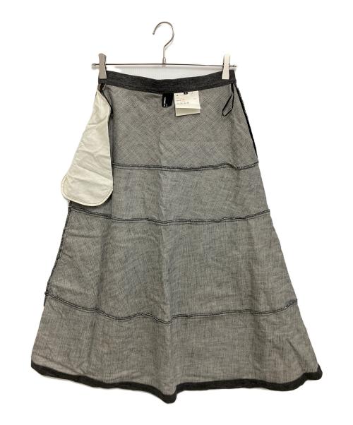 tricot COMME des GARCONS（トリココムデギャルソン）tricot COMME des GARCONS (トリココムデギャルソン) デニム切替ロングスカート グレー サイズ:Mの古着・服飾アイテム