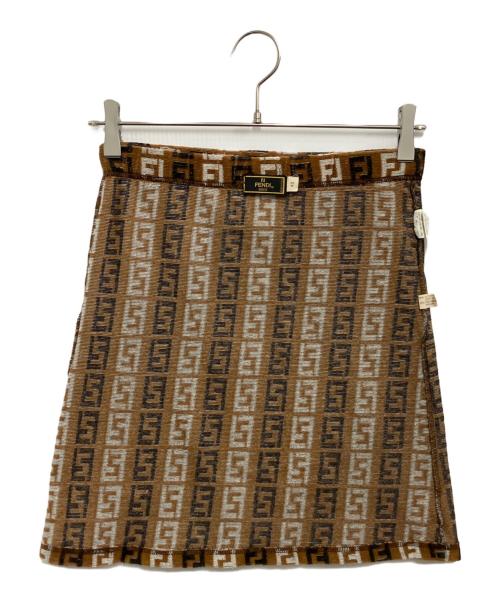 FENDI（フェンディ）FENDI (フェンディ) スカート ブラウン サイズ:Lの古着・服飾アイテム