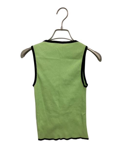 CHANEL（シャネル）CHANEL (シャネル) ノースリーブニット 黄緑 サイズ:Lの古着・服飾アイテム