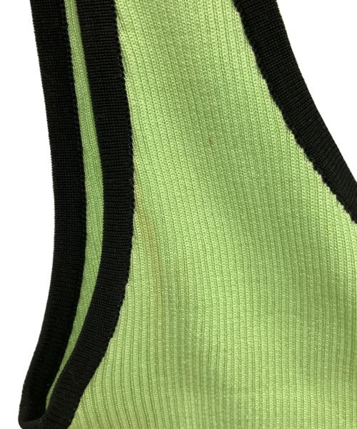CHANEL（シャネル）CHANEL (シャネル) ノースリーブニット 黄緑 サイズ:Lの古着・服飾アイテム