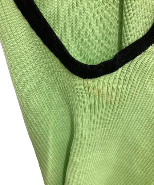 CHANEL（シャネル）CHANEL (シャネル) ノースリーブニット 黄緑 サイズ:Lの古着・服飾アイテム