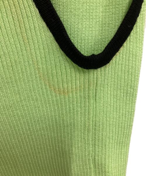 CHANEL（シャネル）CHANEL (シャネル) ノースリーブニット 黄緑 サイズ:Lの古着・服飾アイテム