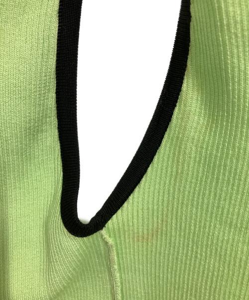 CHANEL（シャネル）CHANEL (シャネル) ノースリーブニット 黄緑 サイズ:Lの古着・服飾アイテム
