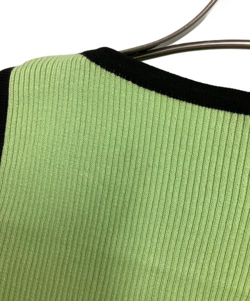 CHANEL（シャネル）CHANEL (シャネル) ノースリーブニット 黄緑 サイズ:Lの古着・服飾アイテム