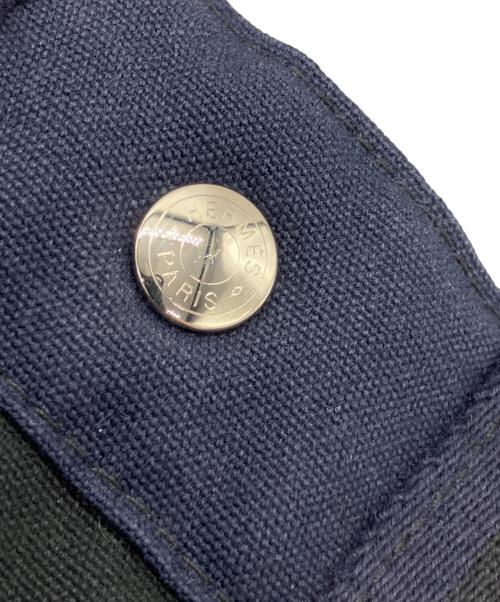 HERMES（エルメス）HERMES (エルメス) トートバッグ ブラック×ネイビーの古着・服飾アイテム