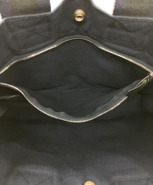 HERMES（エルメス）HERMES (エルメス) トートバッグ ブラック×ネイビーの古着・服飾アイテム