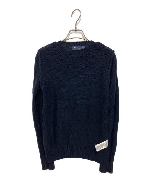 POLO RALPH LAUREN（ポロ・ラルフローレン）POLO RALPH LAUREN (ポロ・ラルフローレン) ダッフルポロベアニット ネイビー サイズ:Sの古着・服飾アイテム