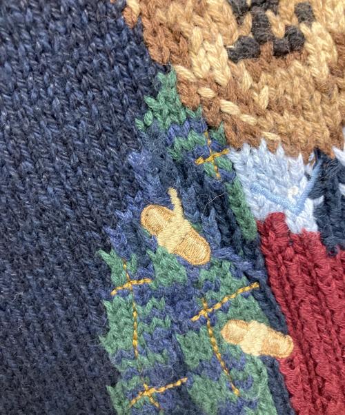 POLO RALPH LAUREN（ポロ・ラルフローレン）POLO RALPH LAUREN (ポロ・ラルフローレン) ダッフルポロベアニット ネイビー サイズ:Sの古着・服飾アイテム