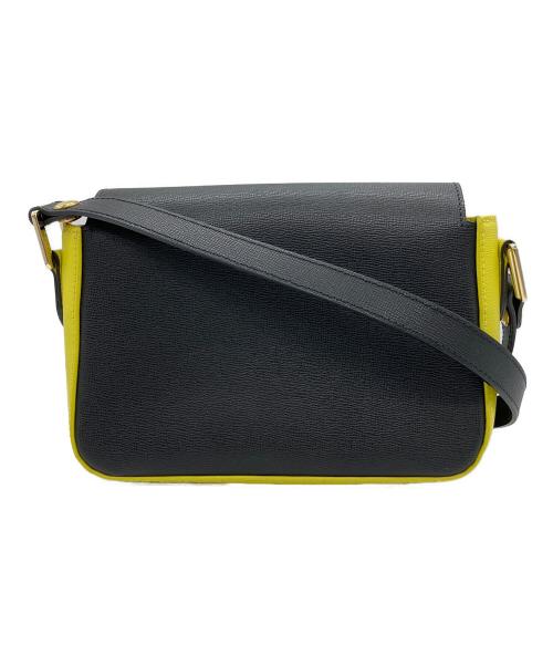 LONGCHAMP（ロンシャン）LONGCHAMP (ロンシャン) ショルダーバッグ ブラック×グレー×イエローの古着・服飾アイテム