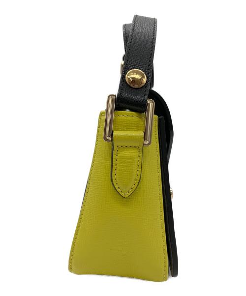 LONGCHAMP（ロンシャン）LONGCHAMP (ロンシャン) ショルダーバッグ ブラック×グレー×イエローの古着・服飾アイテム