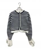Bibiy.ビビィ）の古着「ANGELIQUE KNIT」｜ホワイト×ブルー