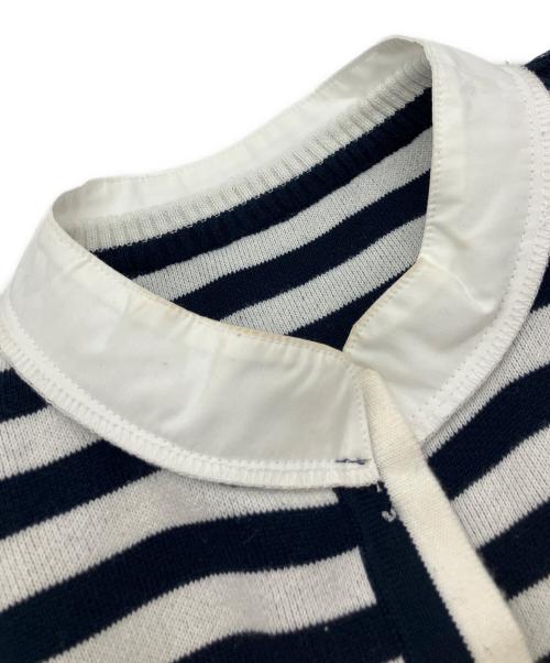 Bibiy.（ビビィ）Bibiy. (ビビィ) ANGELIQUE KNIT ホワイト×ブルー サイズ:Freeの古着・服飾アイテム