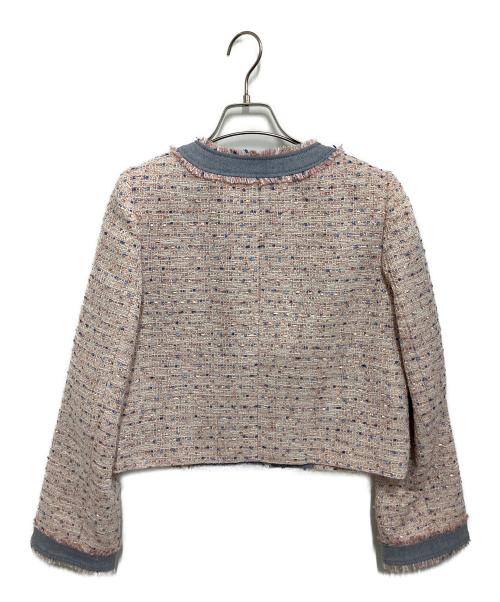 ARPEGE STORY（アルページュストーリー）ARPEGE STORY (アルページュストーリー) ツイードジャケット ピンク サイズ:Sの古着・服飾アイテム