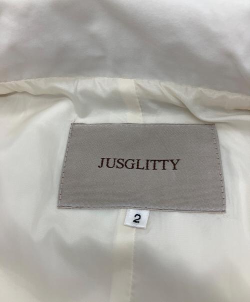 JUSGLITTY（ジャスグリッティー）JUSGLITTY (ジャスグリッティー) ブルゾン アイボリー サイズ:Mの古着・服飾アイテム