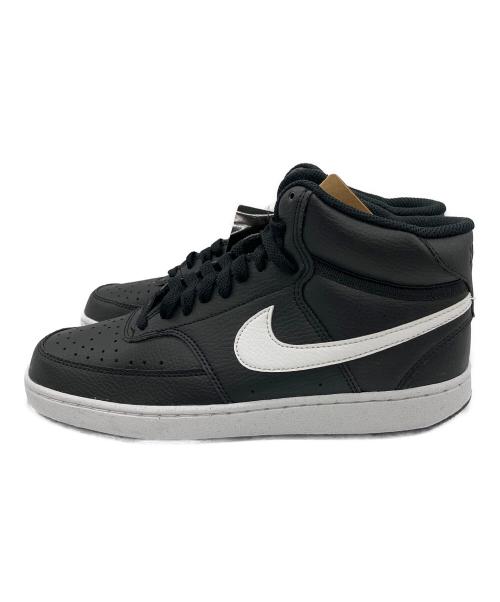 NIKE（ナイキ）NIKE (ナイキ) コート ビジョン MID ネクスト ネイチャー ブラック×ホワイト サイズ:25.5 未使用品の古着・服飾アイテム