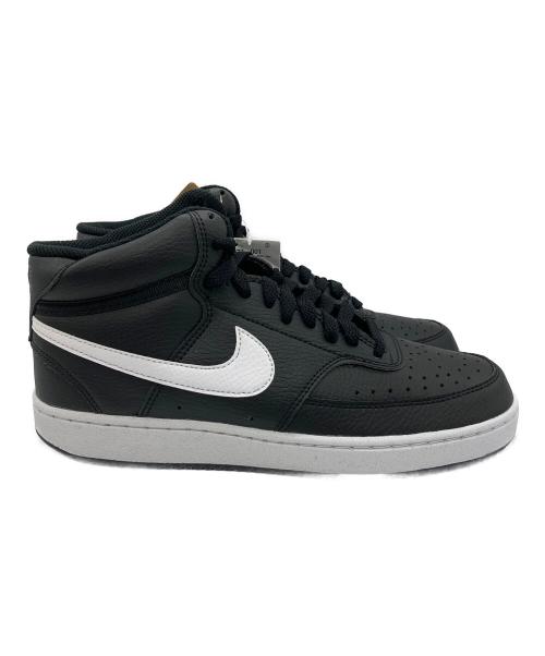 NIKE（ナイキ）NIKE (ナイキ) コート ビジョン MID ネクスト ネイチャー ブラック×ホワイト サイズ:25.5 未使用品の古着・服飾アイテム