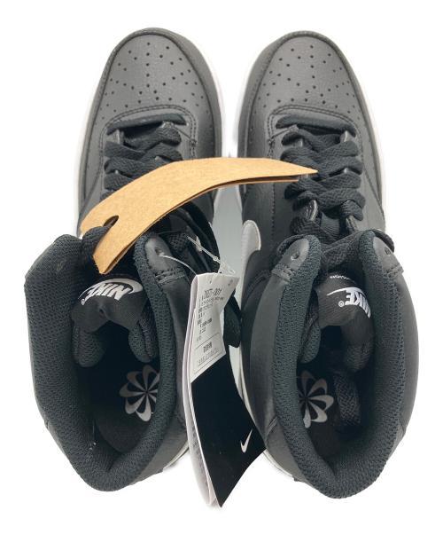 NIKE（ナイキ）NIKE (ナイキ) コート ビジョン MID ネクスト ネイチャー ブラック×ホワイト サイズ:25.5 未使用品の古着・服飾アイテム