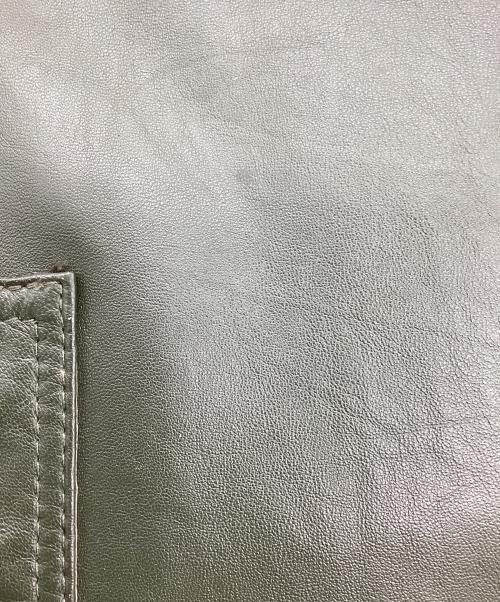 NITRAID（ナイトレイド）NITRAID (ナイトレイド) レザーブルゾン オリーブ サイズ:Lの古着・服飾アイテム
