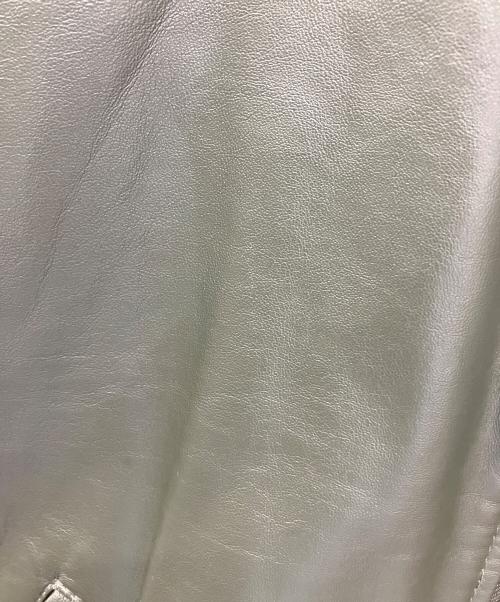 NITRAID（ナイトレイド）NITRAID (ナイトレイド) レザーブルゾン オリーブ サイズ:Lの古着・服飾アイテム
