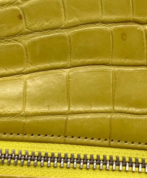 JRA認定革バッグ（-）JRA認定革バッグ (-) ハンドバッグ イエローの古着・服飾アイテム