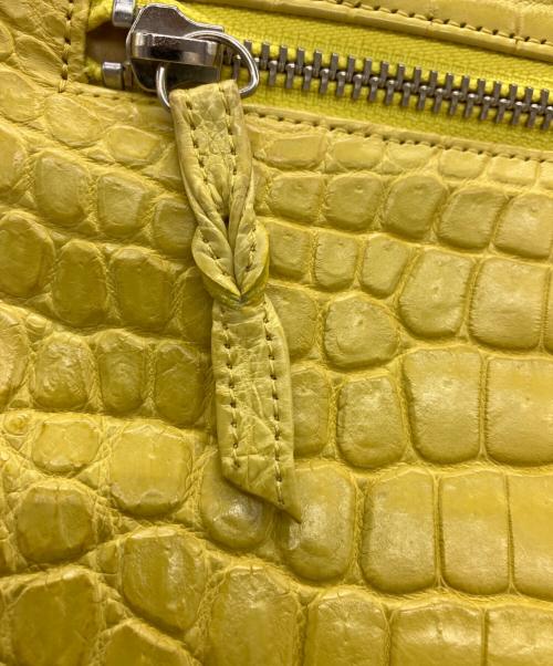 JRA認定革バッグ（-）JRA認定革バッグ (-) ハンドバッグ イエローの古着・服飾アイテム