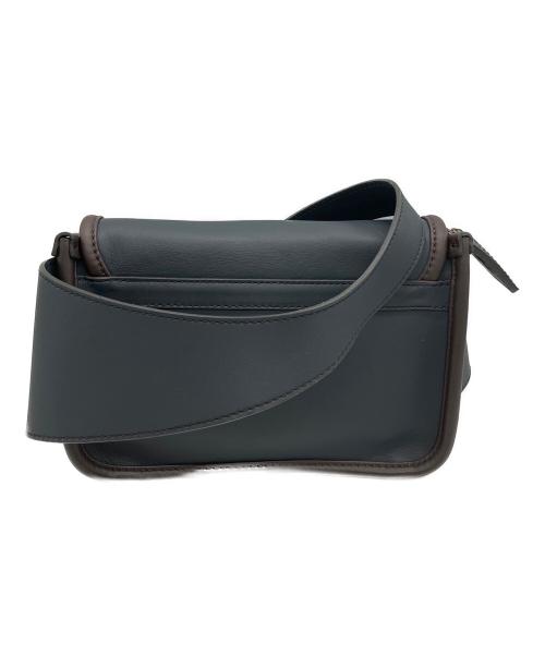 COACH（コーチ）COACH (コーチ) ボディーバッグ ネイビー×ブラウンの古着・服飾アイテム