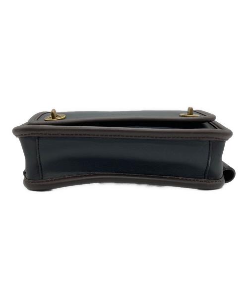 COACH（コーチ）COACH (コーチ) ボディーバッグ ネイビー×ブラウンの古着・服飾アイテム