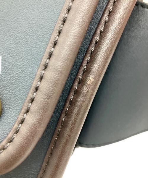 COACH（コーチ）COACH (コーチ) ボディーバッグ ネイビー×ブラウンの古着・服飾アイテム