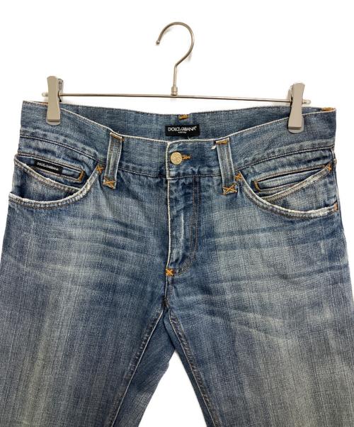 DOLCE & GABBANA（ドルチェ＆ガッバーナ）DOLCE & GABBANA (ドルチェ＆ガッバーナ) シンチバックデニムパンツ ブルー サイズ:Mの古着・服飾アイテム