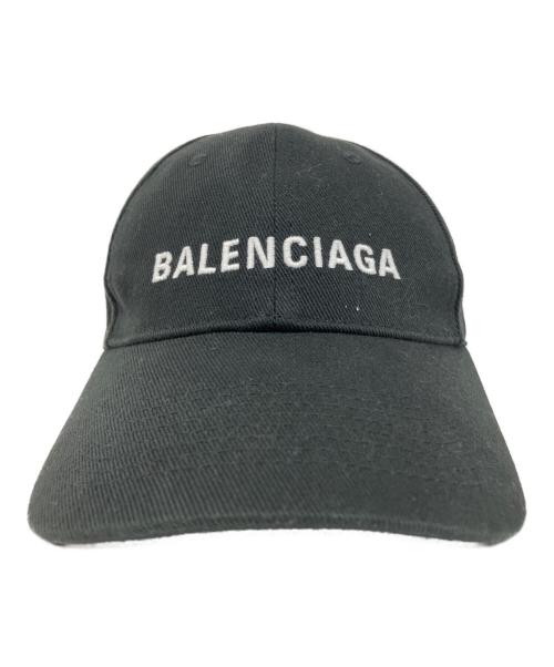 BALENCIAGA（バレンシアガ）BALENCIAGA (バレンシアガ) ロゴキャップ ブラック サイズ:Lの古着・服飾アイテム