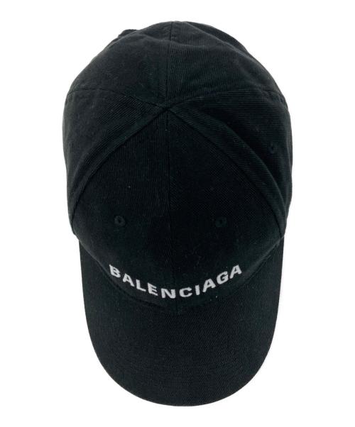 BALENCIAGA（バレンシアガ）BALENCIAGA (バレンシアガ) ロゴキャップ ブラック サイズ:Lの古着・服飾アイテム