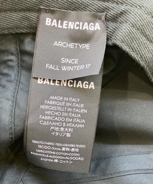 BALENCIAGA（バレンシアガ）BALENCIAGA (バレンシアガ) ロゴキャップ ブラック サイズ:Lの古着・服飾アイテム
