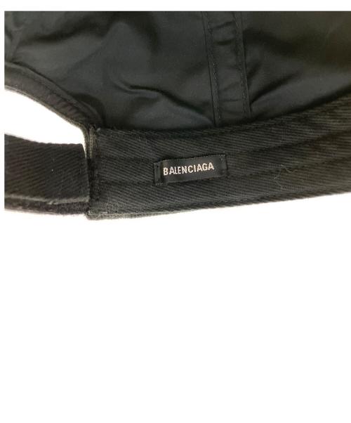 BALENCIAGA（バレンシアガ）BALENCIAGA (バレンシアガ) ロゴキャップ ブラック サイズ:Lの古着・服飾アイテム