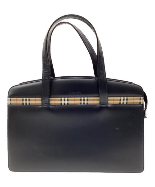 Burberry's（バーバリーズ）Burberry's (バーバリーズ) ハンドバッグ ブラックの古着・服飾アイテム