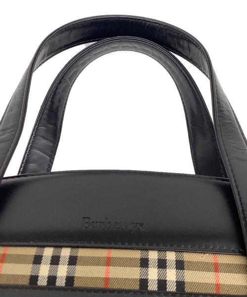 Burberry's（バーバリーズ）Burberry's (バーバリーズ) ハンドバッグ ブラックの古着・服飾アイテム