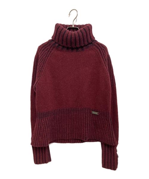 BURBERRY BRIT（バーバリーブリット）BURBERRY BRIT (バーバリーブリット) 厚手ニット レッド サイズ:XLの古着・服飾アイテム