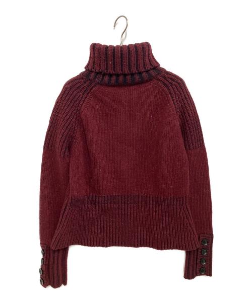 BURBERRY BRIT（バーバリーブリット）BURBERRY BRIT (バーバリーブリット) 厚手ニット レッド サイズ:XLの古着・服飾アイテム