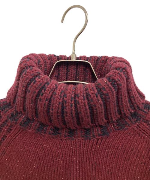 BURBERRY BRIT（バーバリーブリット）BURBERRY BRIT (バーバリーブリット) 厚手ニット レッド サイズ:XLの古着・服飾アイテム