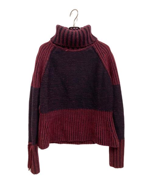 BURBERRY BRIT（バーバリーブリット）BURBERRY BRIT (バーバリーブリット) 厚手ニット レッド サイズ:XLの古着・服飾アイテム