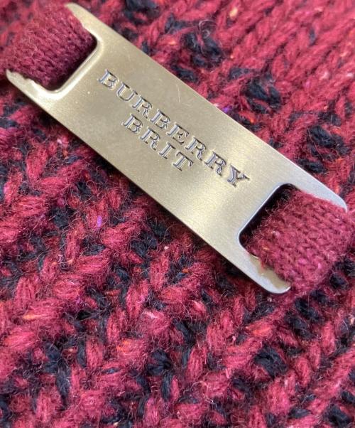 BURBERRY BRIT（バーバリーブリット）BURBERRY BRIT (バーバリーブリット) 厚手ニット レッド サイズ:XLの古着・服飾アイテム