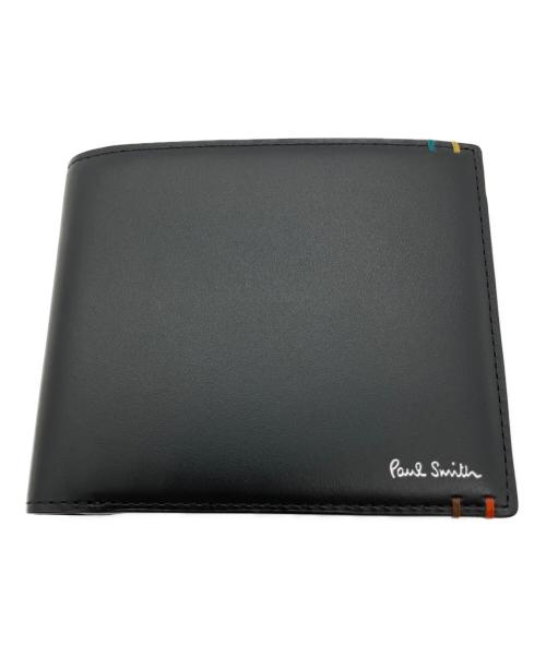 PAUL SMITH（ポールスミス）PAUL SMITH (ポールスミス) 2つ折り財布 ブラックの古着・服飾アイテム