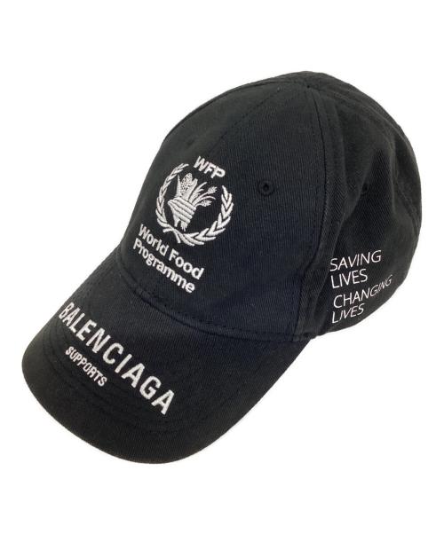 BALENCIAGA（バレンシアガ）BALENCIAGA (バレンシアガ) World Food Programme Cap ブラックの古着・服飾アイテム