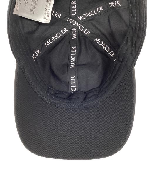 MONCLER（モンクレール）MONCLER (モンクレール) ベースボールキャップ ブラックの古着・服飾アイテム
