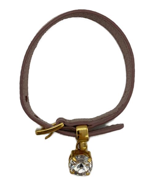 MIU MIU（ミュウミュウ）MIU MIU (ミュウミュウ) Heart Bijou Bracelet ピンクの古着・服飾アイテム