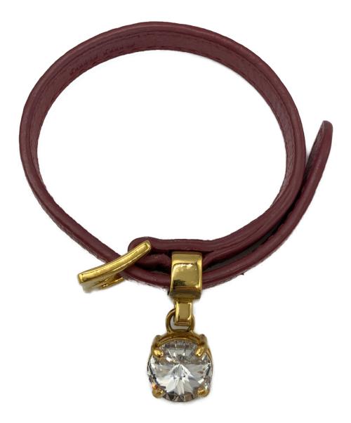 MIU MIU（ミュウミュウ）MIU MIU (ミュウミュウ) Heart Bijou Bracelet レッドの古着・服飾アイテム