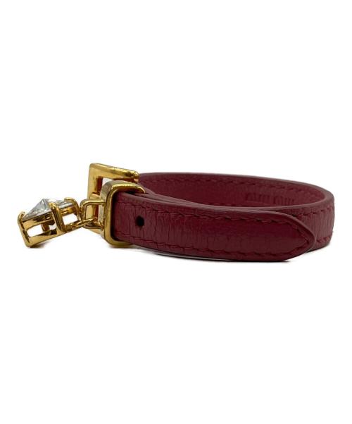MIU MIU（ミュウミュウ）MIU MIU (ミュウミュウ) Heart Bijou Bracelet レッドの古着・服飾アイテム